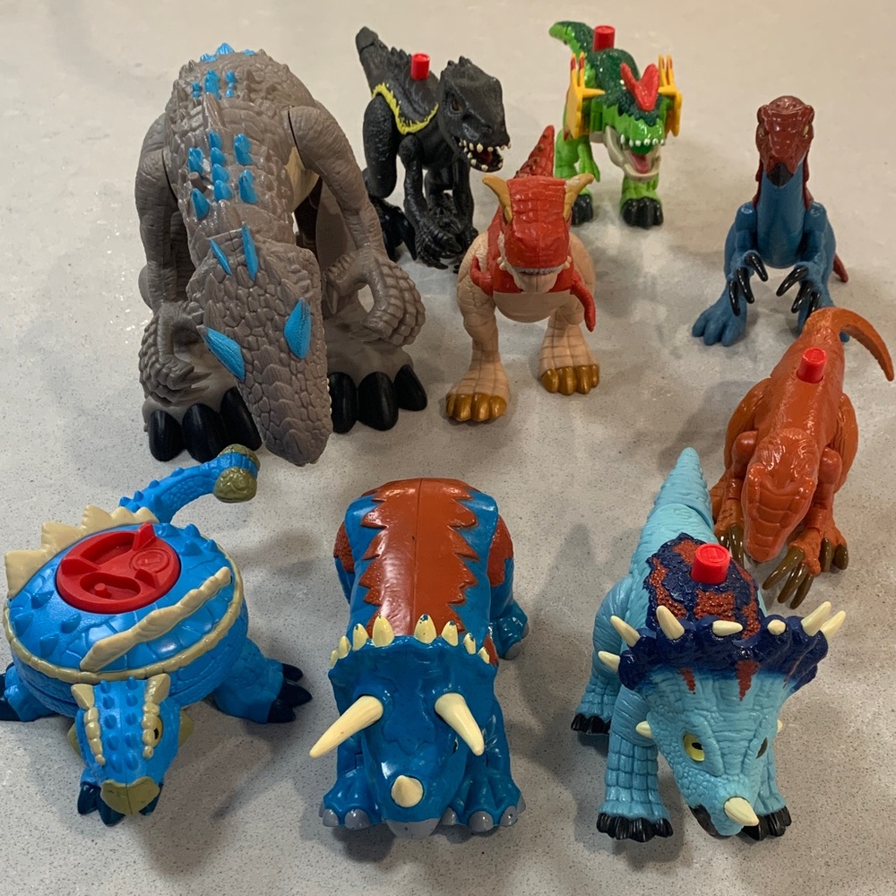 9 - Fisher-Price Imaginext Dinosaur Figures - 9 different Dinosaurs included